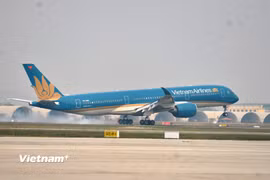 Vietnam Airlines mở thêm đường bay thẳng thường lệ Nha Trang-Busan. (Ảnh: Việt Hùng/Vietnam+)