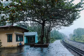 Ga Đồng Chuối nằm trên đỉnh Khe Nét, huyện Tuyên Hóa, tỉnh Quảng Bình. (Ảnh: Minh Sơn/Vietnam+)