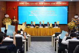 Toàn cảnh Đại hội đồng cổ đông thường niên của Tổng công ty Hàng không Việt Nam vào sáng 21/6. (Ảnh: Việt Hùng/Vietnam+)