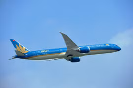 Máy bay của Hãng hàng không Vietnam Airlines. (Ảnh: PV/Vietnam+)