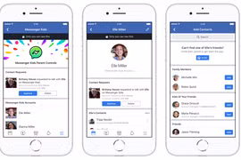 Giao diện ứng dụng Facebook Messenger Kids. (Nguồn: Facebook)
