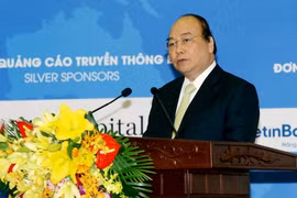 Thủ tướng Chính phủ Nguyễn Xuân Phúc phát biểu tại diễn đàn. (Ảnh: Nguyễn Dân/TTXVN)