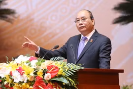 Thủ tướng Nguyễn Xuân Phúc phát biểu tại Đại hội đại biểu toàn quốc lần thứ XI của Đoàn Thanh niên Cộng sản Hồ Chí Minh. (Nguồn: TTXVN)
