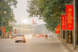 Hà Nội sẽ tạm cấm một số tuyến đường để phục vụ Đại hội Đảng. (Ảnh: Minh Hiếu/Vietnam+)
