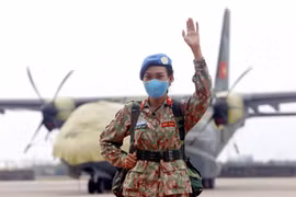 Thiếu tướng Hoàng Kim Phụng, Cục trưởng Cục Gìn giữ hòa bình Việt Nam. (Ảnh: Thành Đạt/TTXVN)