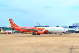 Vietjet đón nhận thêm máy bay mới Airbus A330 với sức chứa 377 chỗ ngồi. (Ảnh: CTV/Vietnam+)