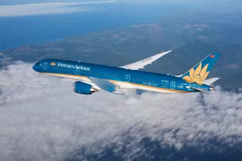 Vietnam Airlines dần khôi phục hoàn toàn mạng bay quốc tế khi đã tăng tần suất và mở mới đường bay. (Ảnh: PV/Vietnam+)