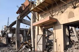 Hiện trường vụ nổ. (Nguồn: Xinhua)