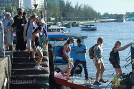 Bến Ninh Kiều, Cần Thơ thời điểm chưa có dịch COVID-19. (Ảnh: Mai Mai/Vietnam+)