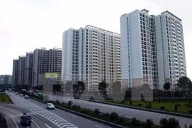 Khu nhà ở tại Pháp Vân-Tứ Hiệp, quận Hoàng Mai, Hà Nội. (Ảnh: Tuấn Anh/TTXVN)