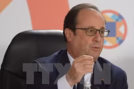 Tổng thống Pháp François Hollande. (Nguồn: AFP/TTXVN)