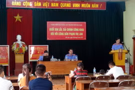 Quang cảnh buổi xin lỗi. (Ảnh: Bùi Đức Hiếu/TTXVN)
