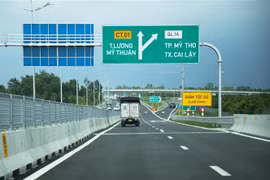 Đường cao tốc Trung Lương-Mỹ Thuận. (Ảnh: Hồng Đạt/TTXVN)