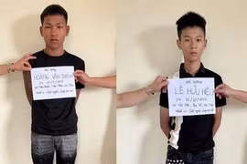 Hai nghi phạm giết người bị bắt sau hơn một ngày gây án. (Nguồn: congan.com.vn)