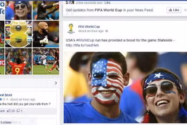 World Cup phá kỷ lục số người trò chuyện trên Facebook