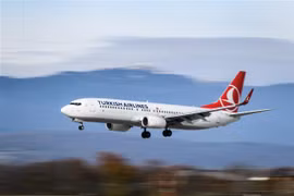 Máy bay của hãng hàng không Turkish Airlines. (Nguồn: AFP/TTXVN)
