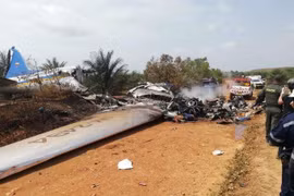Hiện trường vụ rơi máy bay. (Nguồn: aviation-safety.net)