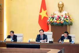 Chủ tịch Quốc hội Vương Đình Huệ phát biểu. (Ảnh: Doãn Tấn/TTXVN)