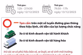 Phân luồng giao thông đón Đoàn khách quốc tế thăm chính thức Việt Nam
