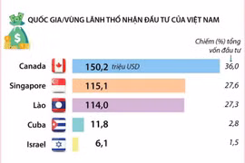 [Infographics] Đầu tư ra nước ngoài tăng 4,6% trong 9 tháng đầu năm