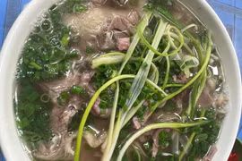 Bát Phở bò. (Ảnh: Vietnam+)