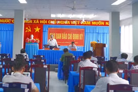 Quang cảnh buổi họp giao ban báo chí. (Ảnh: Văn Sĩ/TTXVN)