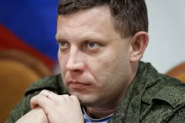 Thủ lĩnh quân nổi dậy tại miền Đông Ukraine Alexander Zakharchenko. (Nguồn: EPA)