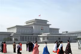 Quảng trường Kim Nhật Thành tại thủ đô Bình Nhưỡng, Triều Tiên. (Nguồn: AFP/TTXVN)