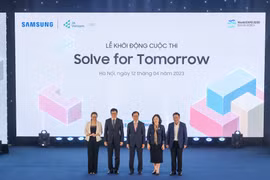 Solve for Tomorrow là cuộc thi được tổ chức nhằm tìm kiếm và phát triển nhân lực công nghệ trẻ của Việt Nam. (Ảnh: Minh Sơn/Vietnam+)