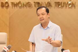 Thứ trưởng Bộ Thông tin và Truyền thông Phạm Đức Long. (Ảnh: PV/Vietnam+)