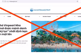Trang web nhatrangtrip.net đã được Cục Phát thanh, truyền hình và Thông tin điện tử kiểm tra, xác minh là có vi phạm. (Ảnh chụp màn hình)