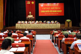 Gặp mặt, đối thoại doanh nghiệp - một trong những giải pháp để nắm bắt, tháo gỡ khó khăn cho doanh nghiệp, nâng cao chỉ số năng lực cạnh tranh. (Nguồn: vinhphuc.gov.vn)