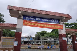Trường Tiểu học Nguyễn Du tại xã Hòa Thắng, thành phố Buôn Ma Thuột, tỉnh Đắk Lắk - nơi xảy ra vụ việc. (Ảnh: Tuấn Anh/TTXVN)