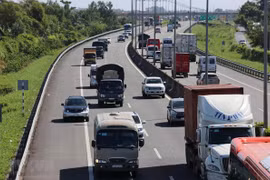 Tuyến cao tốc Thành phố Hồ Chí Minh-Trung Lương. (Ảnh: Bùi Giang/TTXVN)