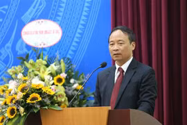 Ông Lê Duy Truyền, nguyên Phó Tổng giám đốc Thông tấn xã Việt Nam, Phó Chủ tịch Hội nhiệm kỳ II phát biểu. (Ảnh: TTXVN phát)