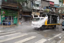 Diễn biến dịch COVID-19 tại Hà Nội được dự đoán sẽ còn phức tạp. (Ảnh: Minh Hiếu/Vietnam+) 