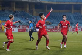 Thể Công-Viettel đánh bại Becamex Bình Dương với tỷ số 1-0 trong trận đấu sớm ở vòng 5 V-League 2024-2025. (Ảnh: Việt Anh/Vietnam+)