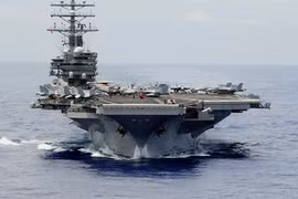 Tàu sân bay hạt nhân USS Reagan của Mỹ. (Nguồn: Hạm đội Thái Bình Dương Mỹ)