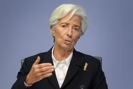 Chủ tịch ECB Christine Lagarde. (Ảnh: AFP/TTXVN)