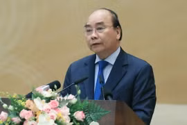 Thủ tướng Nguyễn Xuân Phúc phát biểu. (Ảnh: Thống Nhất/TTXVN)