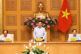 Phó Thủ tướng, Bộ trưởng Bộ Ngoại giao Phạm Bình Minh, Chủ tịch Ủy ban chủ trì phiên họp. (Ảnh: Lâm Khánh/TTXVN)