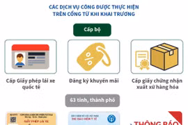 Tích hợp tối thiểu 30% các dịch vụ công trực tuyến thiết yếu.
