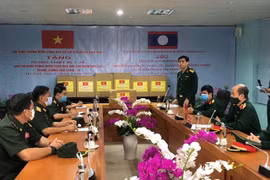 Quang cảnh lễ bàn giao. (Ảnh: CTV/Vietnam+)
