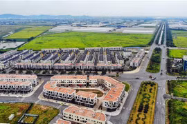 Khu nhà ở thương mại trong Khu công nghiệp và Đô thị VSIP Bắc Ninh đã hoàn thành, sẵn sàng đón các nhà đầu tư. (Ảnh: Danh Lam/TTXVN)