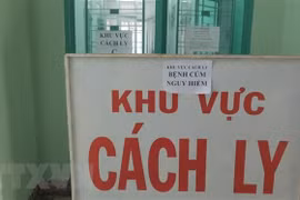 Khu cách ly ca bệnh nghi ngờ nhiễm chủng virus corona. (Nguồn: TTXVN)
