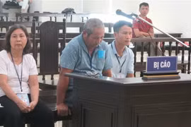 Các bị cáo tại phiên xét xử. (Ảnh: Doãn Tấn/TTXVN)