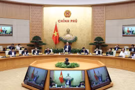Thủ tướng Nguyễn Xuân Phúc chủ trì phiên họp Chính phủ thường kỳ tháng 2 năm 2020. (Ảnh: Thống Nhất/TTXVN)