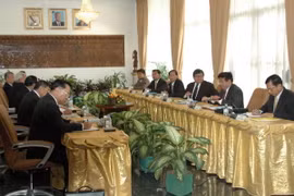 Toàn cảnh cuộc họp. (Ảnh: Phùng Việt Hùng/Vietnam+)