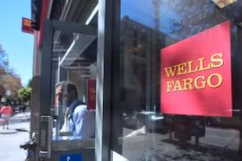 Chi nhánh ngân hàng Wells Fargo tại Los Angeles, California, Mỹ. (Nguồn: AFP/TTXVN)