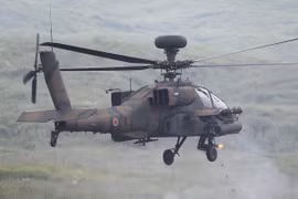 Máy bay lên thẳng Apache. (Nguồn: AFP/TTXVN)